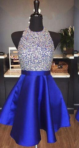 Royal Blue Homecoming Dress, Short Prom ...